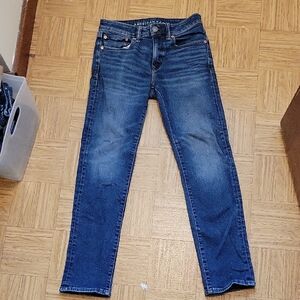 American Eagle Outfitters Men’s Slim Straight Jeans - Dark Blue Wash